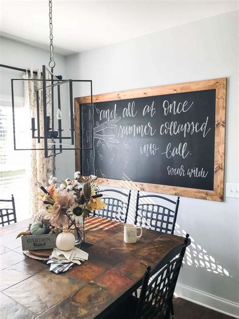 wall mounted chalkboard for kitchen.